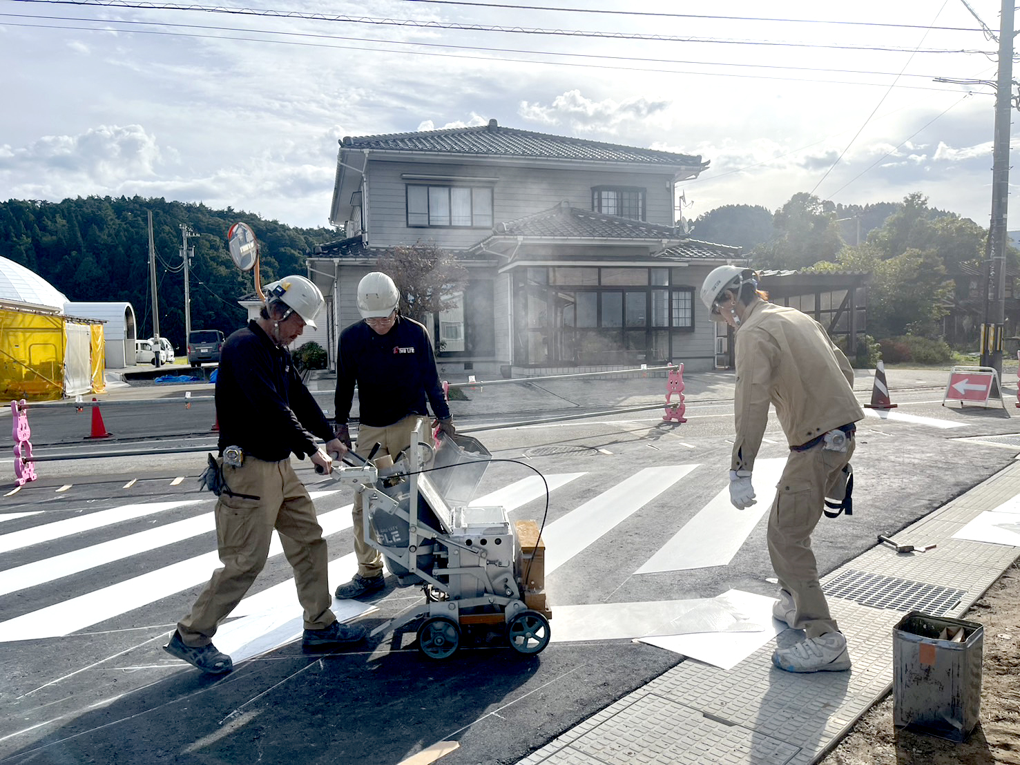 一般県道舟見入膳線県単独道路改良フレッシュアップ交差点改良工事