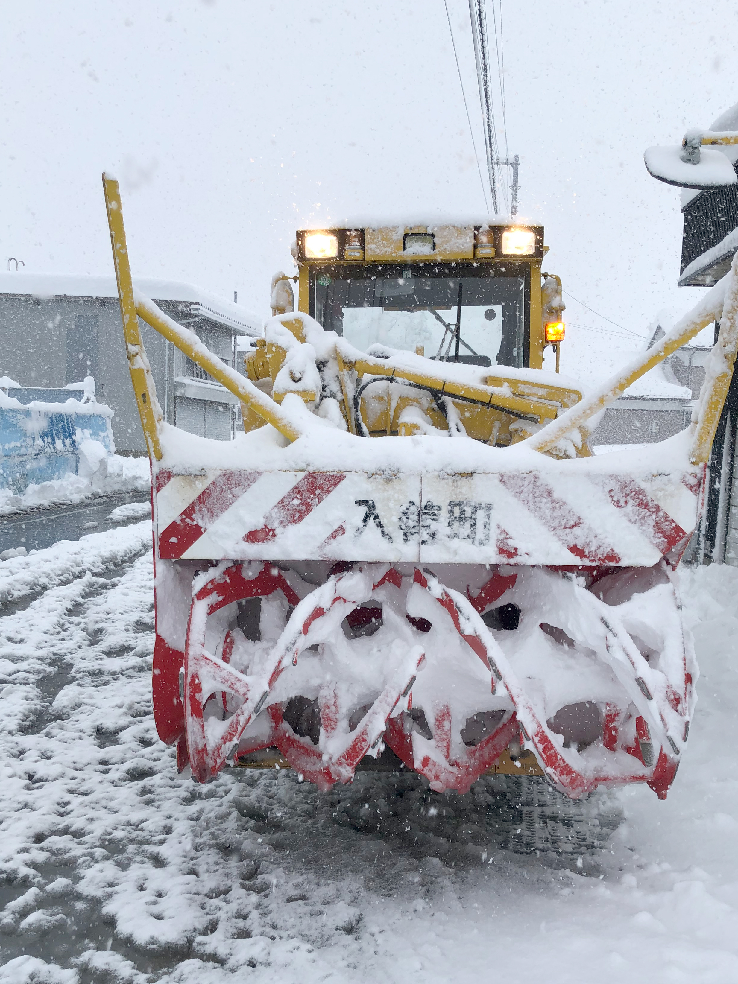 入善町除雪作業