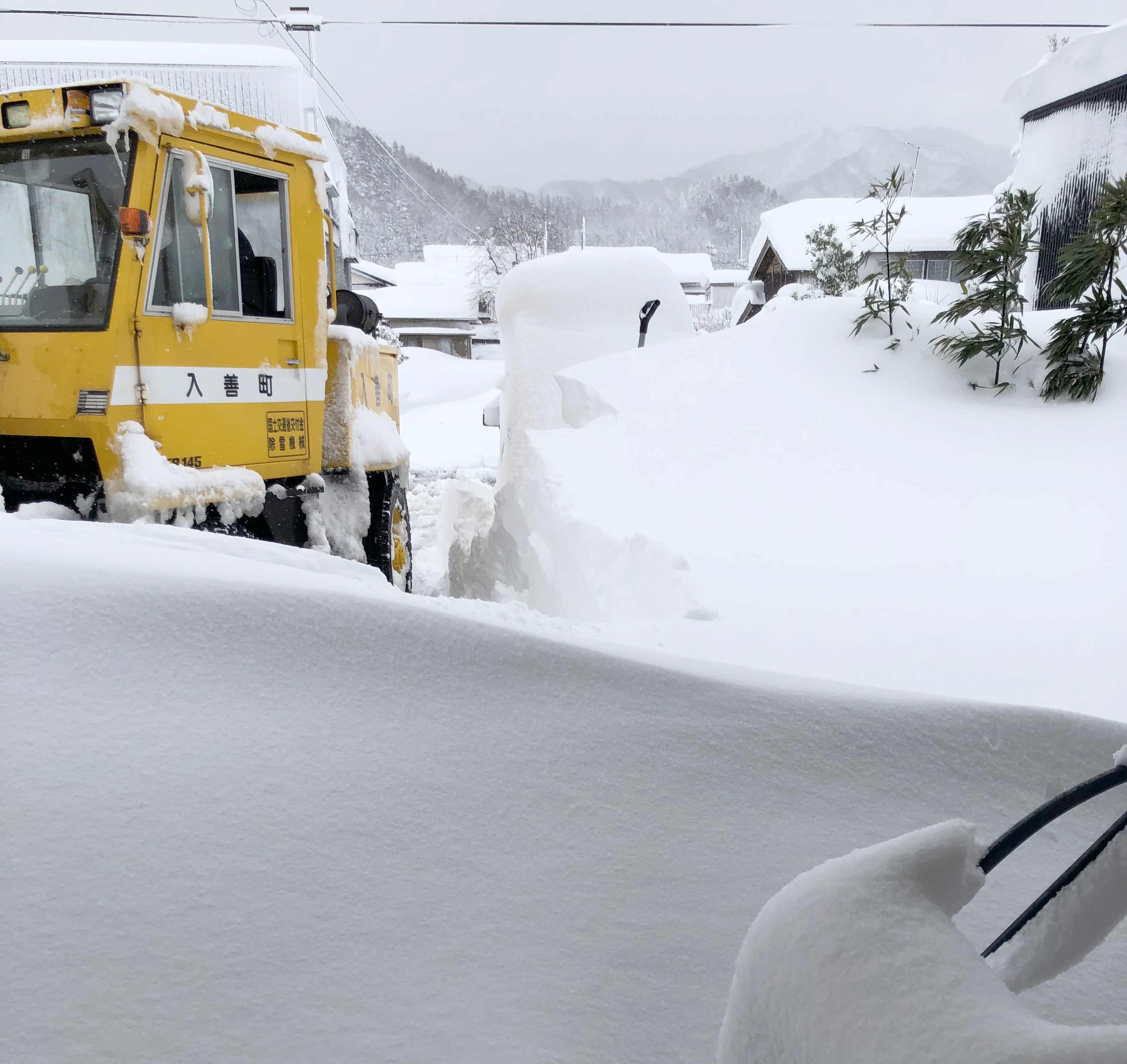 入善町除雪作業